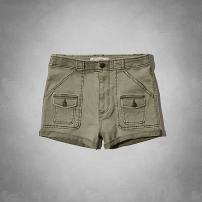 AF a&f Abercrombie & Fitch 女短褲 卡其色 2025