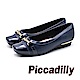 Piccadilly 龐克風限量方頭拼接娃娃女鞋- 藍 (另有黑) product thumbnail 1