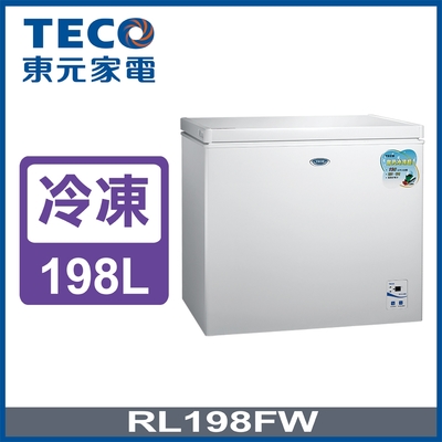 teco東元 198公升上掀式單門臥式冷凍櫃rl198fw