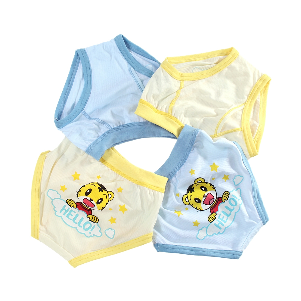 魔法Baby~男童內褲(4件一組) 台灣製巧虎授權正版純棉三角內褲  k51799
