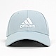 Adidas BBALL CAP COT [HD7234] 棒球帽 老帽 經典 斜紋布 運動 訓練 休閒 遮陽 灰藍 白 product thumbnail 1