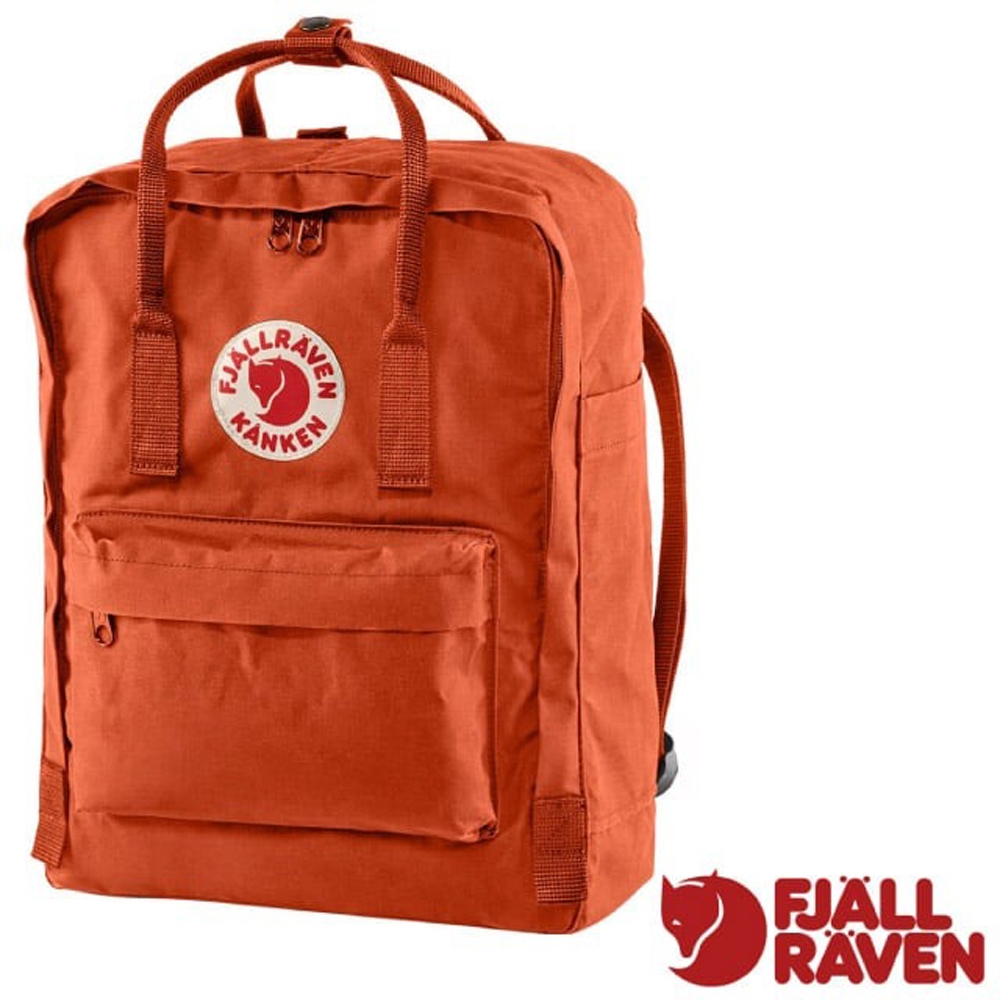 【Fjallraven 北極狐】 Kånken 多功能輕量防潑水日用背包.通勤書包.休閒背包_23510-333 花楸紅