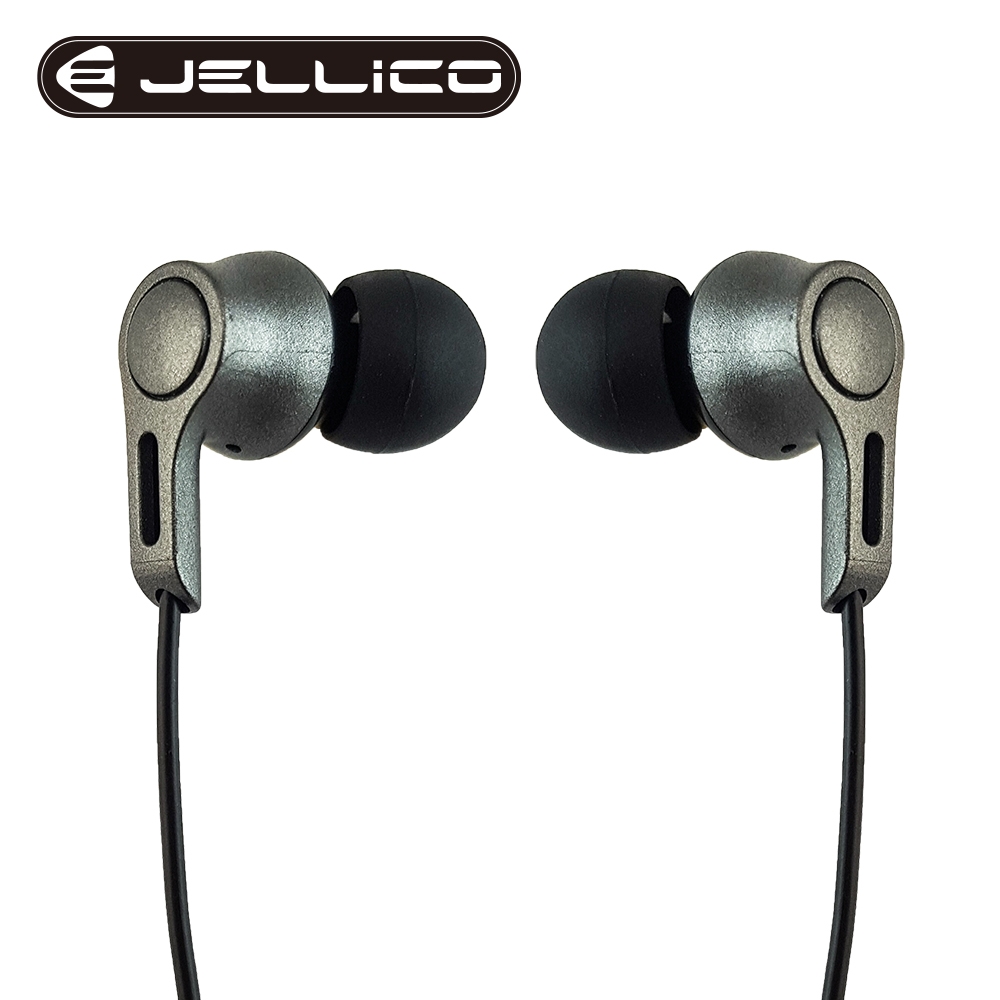 【JELLICO】電競系列輕巧好音質線控入耳式耳機黑色/JEE-CT33-BK