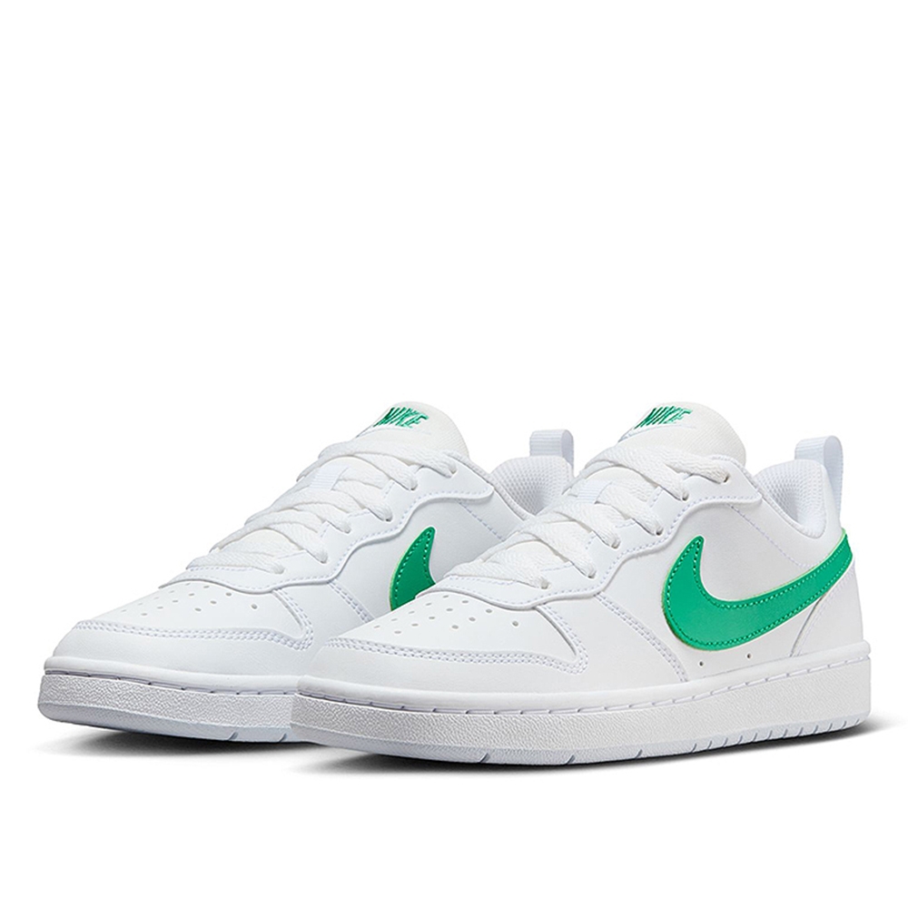 NIKE 休閒鞋 女鞋 大童 運動鞋 COURT BOROUGH LOW RECRAFT GS 白綠 DV5456-109