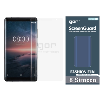 GOR Nokia 8 Sirocco 滿版保護貼 諾基亞 8sirocco 透明 PET