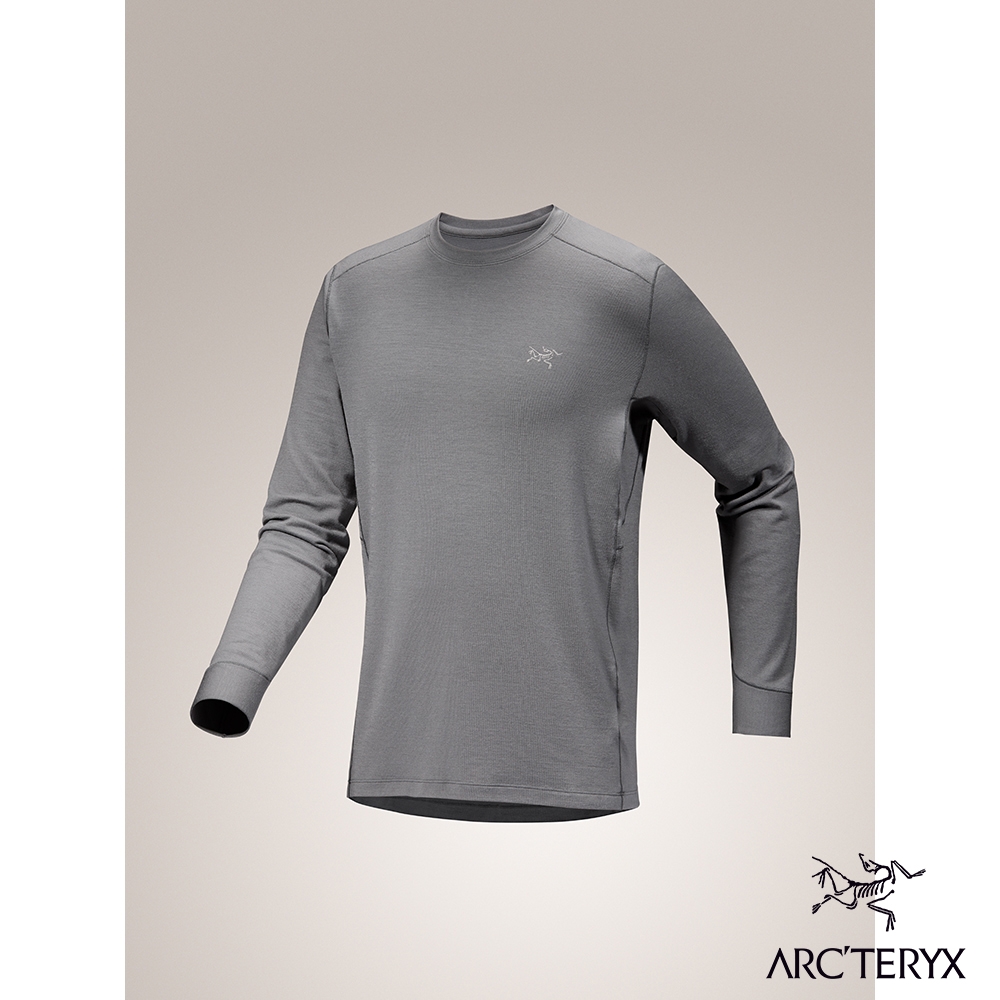 Arcteryx 始祖鳥 男 Rho 羊毛長袖圓領衫 太空灰