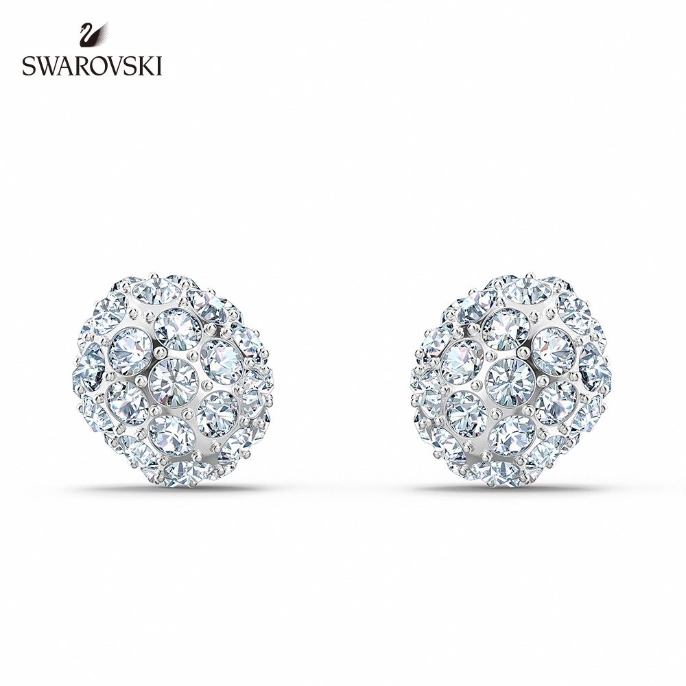 SWAROVSKI施華洛世奇 So Cool 白金色璀璨耳釘