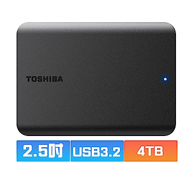 toshiba 東芝 canvio basics a5 4tb 2.5吋行動硬碟