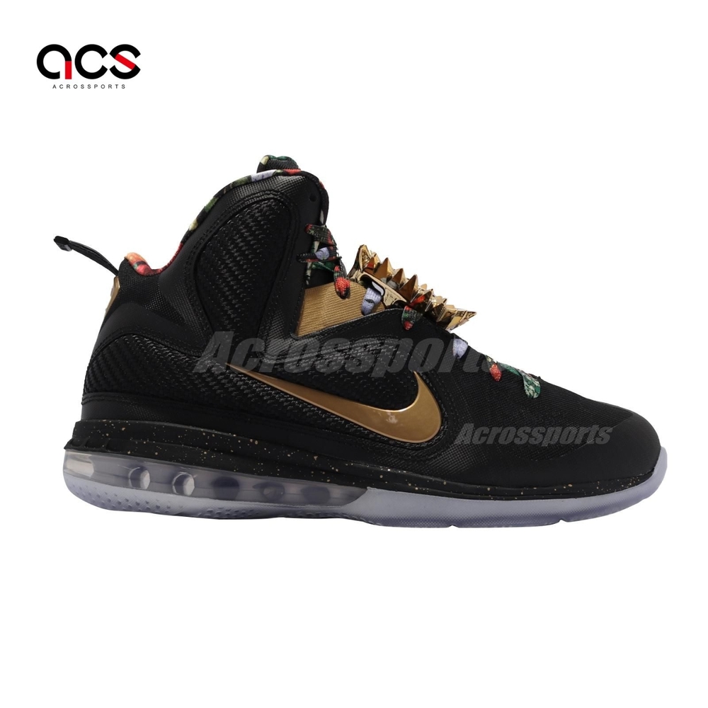 Nike 籃球鞋LeBron IX 明星款運動男鞋Watch The Throne 避震黑金DO9353