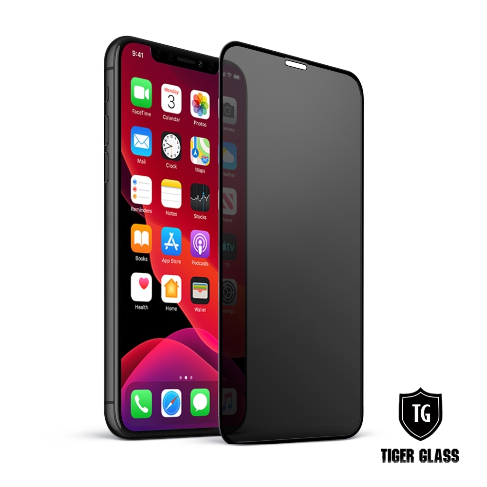 T.G iPhone 11 Pro/X/Xs 超強二合一防窺+霧面9H滿版鋼化玻璃保護貼