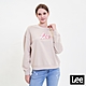 Lee 女款 草寫Logo長袖圓領大學T/厚T 卡其 product thumbnail 1