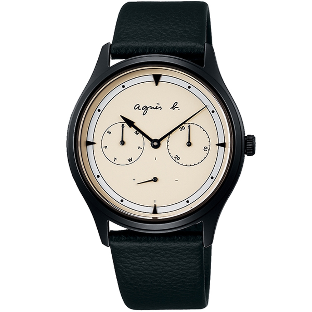 agnes b.日系簡約時光皮帶中性腕錶/VD75-KYF0U/BP6025X1 product image 1