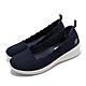 Skechers 休閒鞋 Arya-Comfy Elegance 女鞋 楔形低跟娃娃鞋 增高 泡棉鞋墊 藍 米 104112-NVY product thumbnail 1