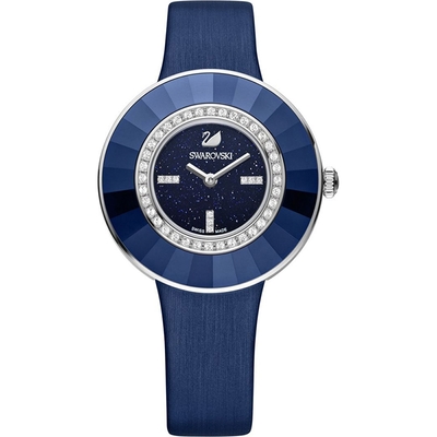 SWAROVSKI Octea Dressy奢華高雅時尚腕錶(5080508)x藍x36mm