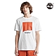 Timberland 男款白色胸前特色山形印花短袖T恤|A625H100 product thumbnail 1