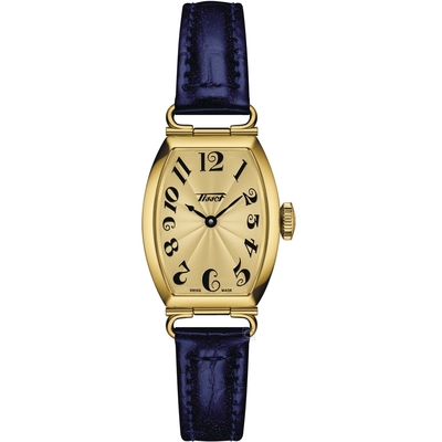 TISSOT 天梭 官方授權Heritage Porto 優雅酒桶型時尚手錶(T1281093602200)