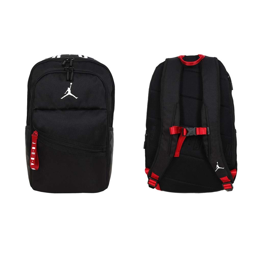 NIKE JORDAN AIR PATROL大型雙肩後背包- 旅行包 JD2423002AD-001 黑白紅