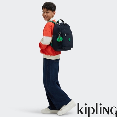 Kipling 藍綠拼接機能手提後背包-SEOUL S