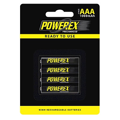 POWEREX 低自放電4號充電池1000mAh(8顆/2卡)