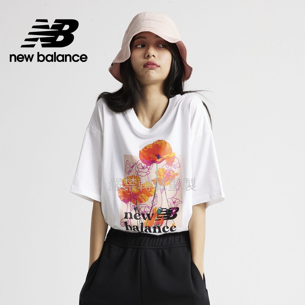 [New Balance]NB短袖上衣_女性_白色_AWT21560WT
