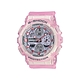 CASIO卡西歐 G-SHOCK 甜美龐克 金屬元素 半透明 晶透粉 時尚銀 GMA-S140NP-4A_45.9mm product thumbnail 1