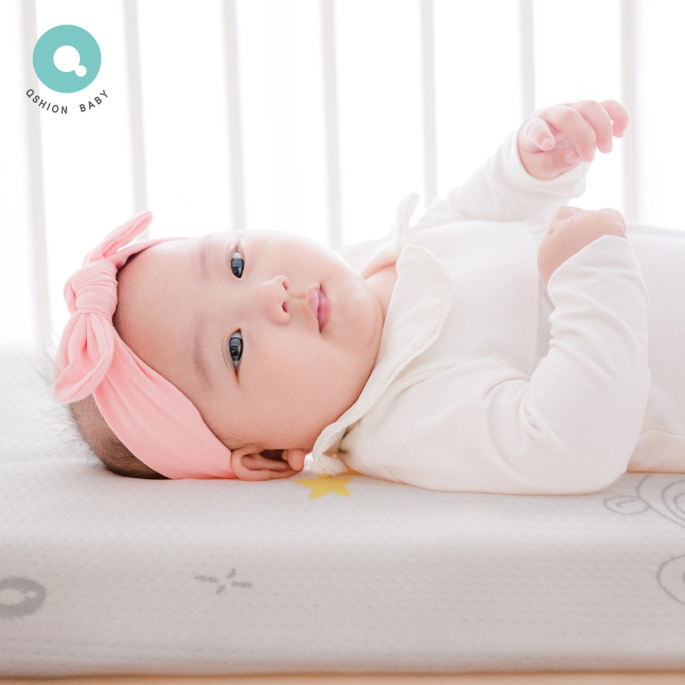 QSHION 嬰兒透氣水洗床墊 (W60xL120x5CM)(100%台灣製造)