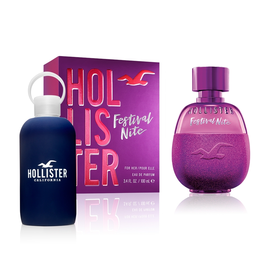 Hollister 霓虹派對女性淡香精100ml(贈Hollister冷水壺)