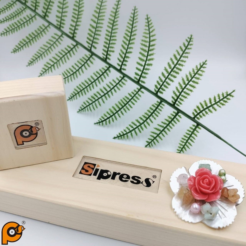 Sipress 日本進口粉珊瑚櫻花形狀貝殼胸針/項鍊 兩用