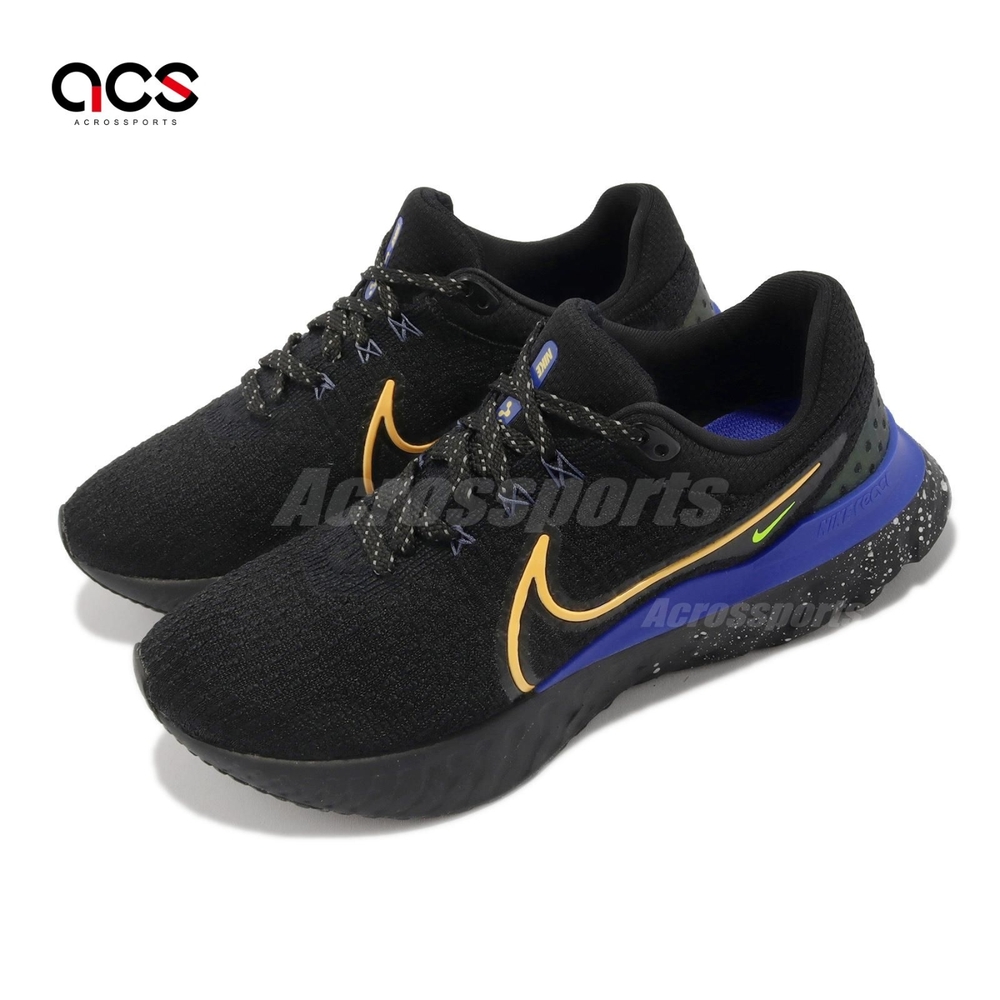 Nike 慢跑鞋 React Infinity Run FK 3 男鞋 黑 路跑 支撐 緩震 透氣 運動鞋 DZ4845-001