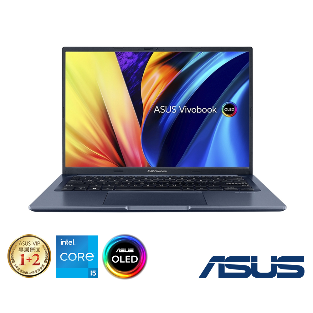 ASUS X1403ZA 14吋2.8K筆電 (i5-12500H/8G/512G/Vivobook 14X OLED/午夜藍)