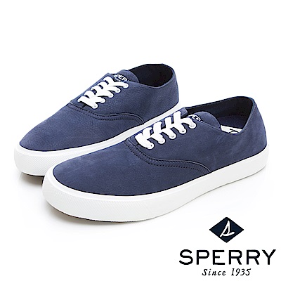 SPERRY 玩色魅力輕量牛皮休閒鞋(男)-深藍