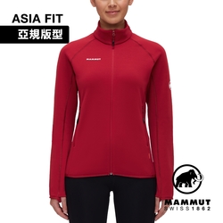 【Mammut 長毛象】Aconcagua ML Jacket AF W 運動刷毛機能立領外套 女款 緋紅 #1014-04451