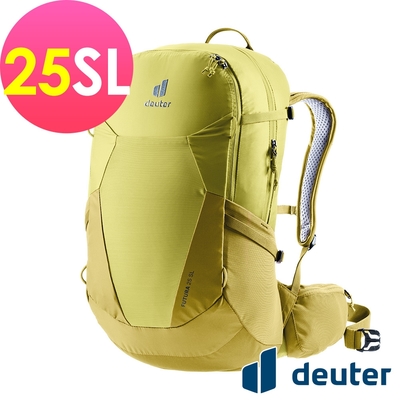 【deuter 德國】 FUTURA 25SL透氣網架背包3400221黃綠/登山包/健行包/戶外休閒包*