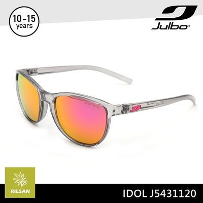 Julbo 青少年太陽眼鏡 IDOL J5431120 / 透明灰框 (PC 棕粉鍍膜鏡片)