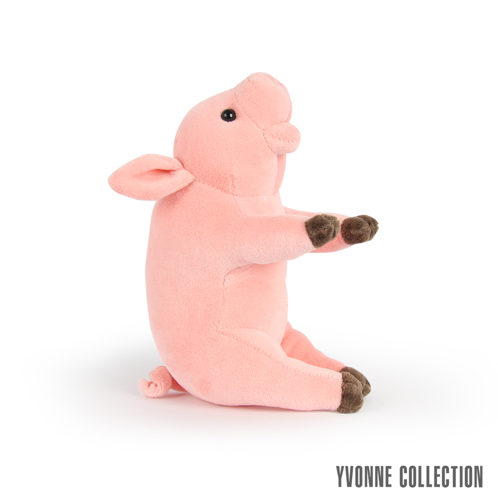 Yvonne Collection 豬豬造型小玩偶-粉橘紅