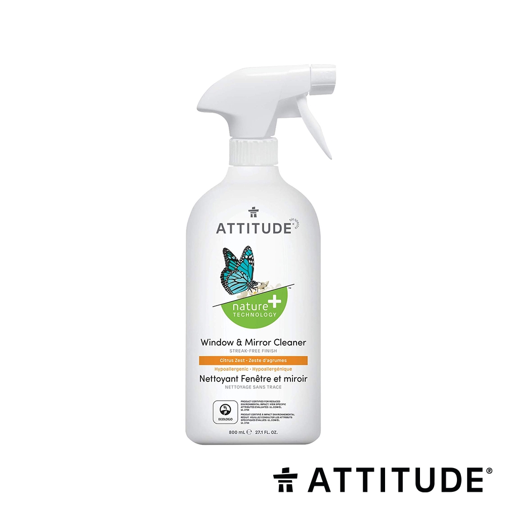 ATTITUDE 艾特優 玻璃和鏡面清潔劑 800ml