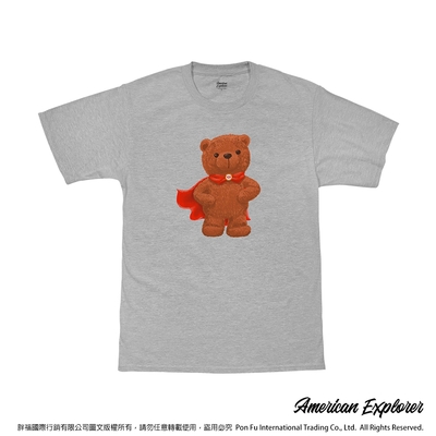 American Explorer 美國探險家 印花T恤(客製商品無法退換) 圓領 美國棉 T-Shirt 獨家設計款 棉質 短袖 -熊超人