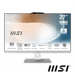 MSI微星 Modern AM272P 12M-499TW 27型AIO液晶電腦(i3-1215U/8G/512G SSD/Win11)