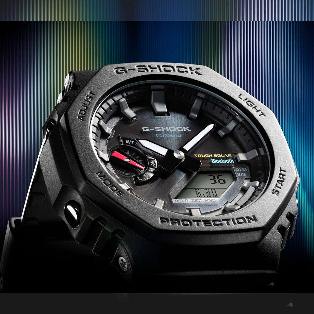 CASIO 卡西歐 G-SHOCK 極簡八角 太陽能電力智慧藍牙手錶 GA-B2100-1A | G-SHOCK | Yahoo奇摩購物中心