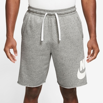 NIKE 短褲 男款 運動褲 法式毛圈 ASMNK CLUB ALUMNI HBR FT SHORT 灰 DX0503-063 (3L5984)