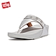 【FitFlop】LULU LASERCRYSTAL LEATHER TOE-POST SANDALS 雷射雕刻及水鑽造型夾腳涼鞋-女(銀色) product thumbnail 1