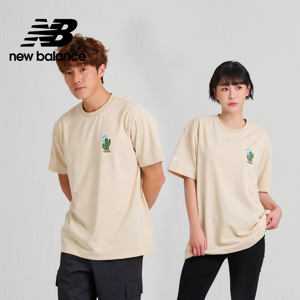 [New Balance]SDS可愛仙人掌厚磅短袖上衣_男性_奶茶色_AMT33356BE