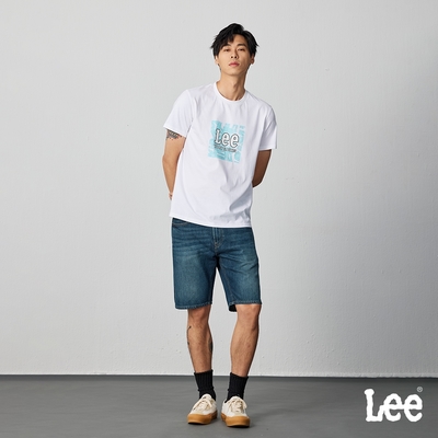 Lee 男款 902 牛仔短褲 深藍洗水