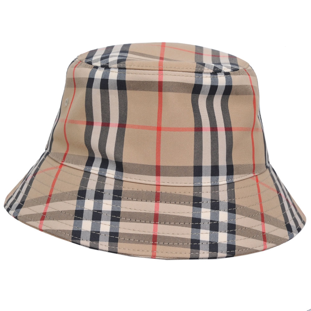 BURBERRY Vintage Check LOGO經典格紋漁夫帽(駝色格紋)