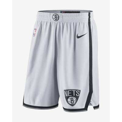 NIKE BKN MNK DF SWGMN SHORT ASC 18 布魯克林籃網隊 短褲-白-AJ5583100