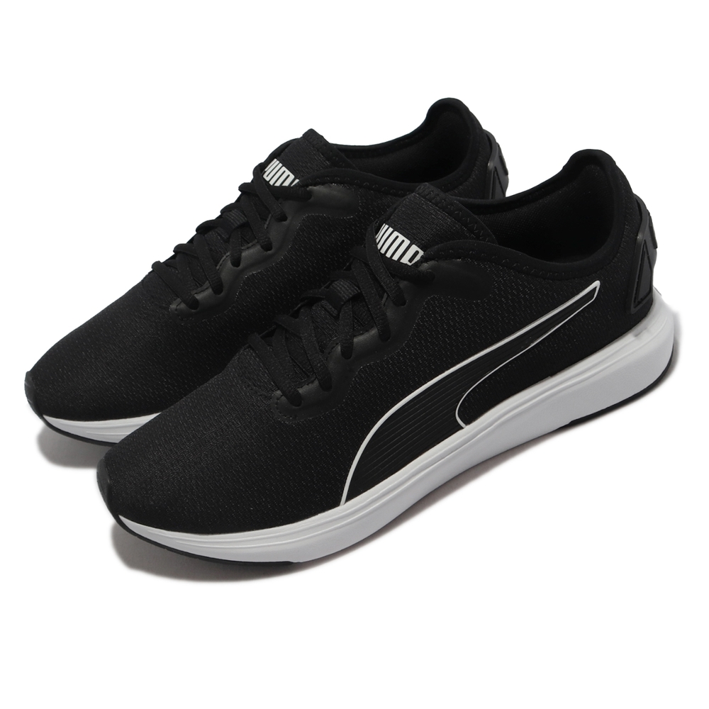 Puma 慢跑鞋 Softride Cruise 男鞋 緩震 柔軟 舒適 彈性 球鞋 穿搭 黑 白 37616701