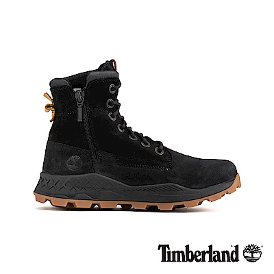 Timberland 男款黑色磨砂革側拉鏈靴|A228P