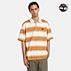 Timberland 男款小麥色條紋短袖Polo衫|A42E5P50 product thumbnail 1