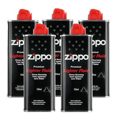 【ZIPPO】原廠專用打火機補充油~5罐優惠組合