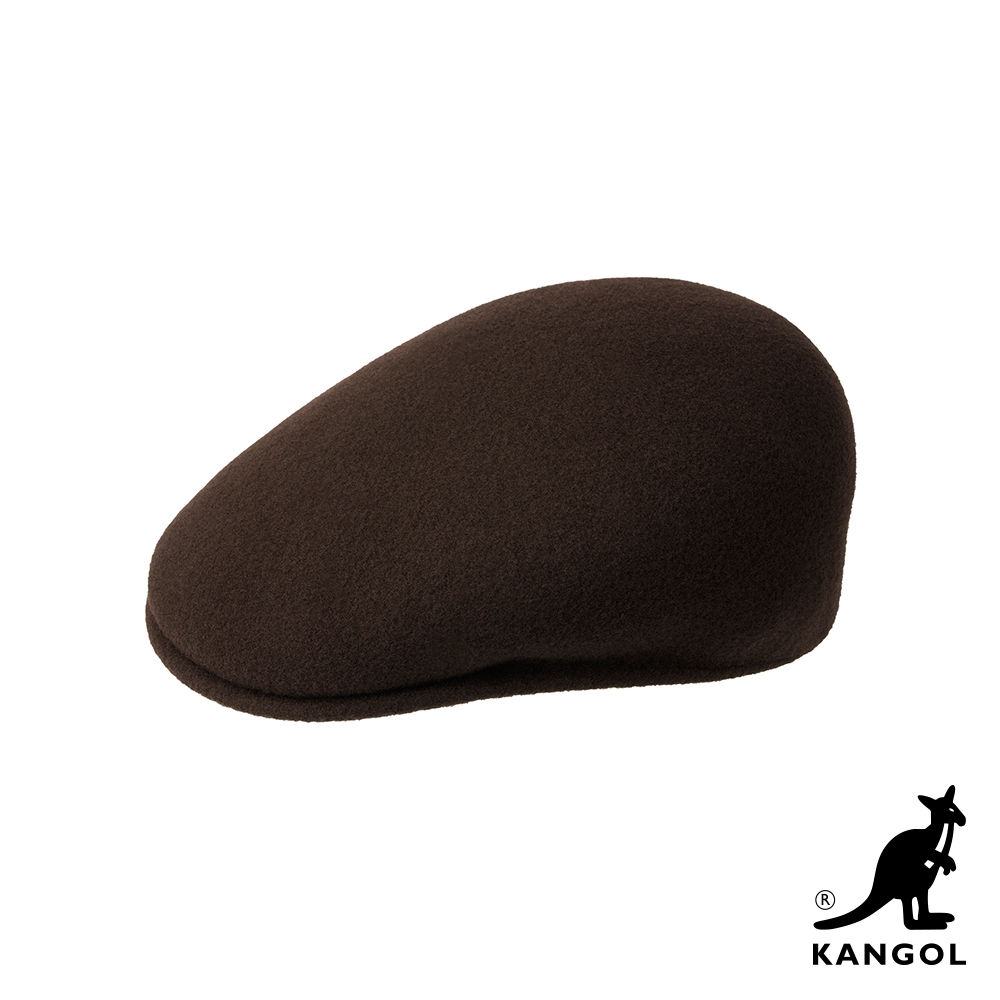 KANGOL-504 WOOL鴨舌帽-咖啡色